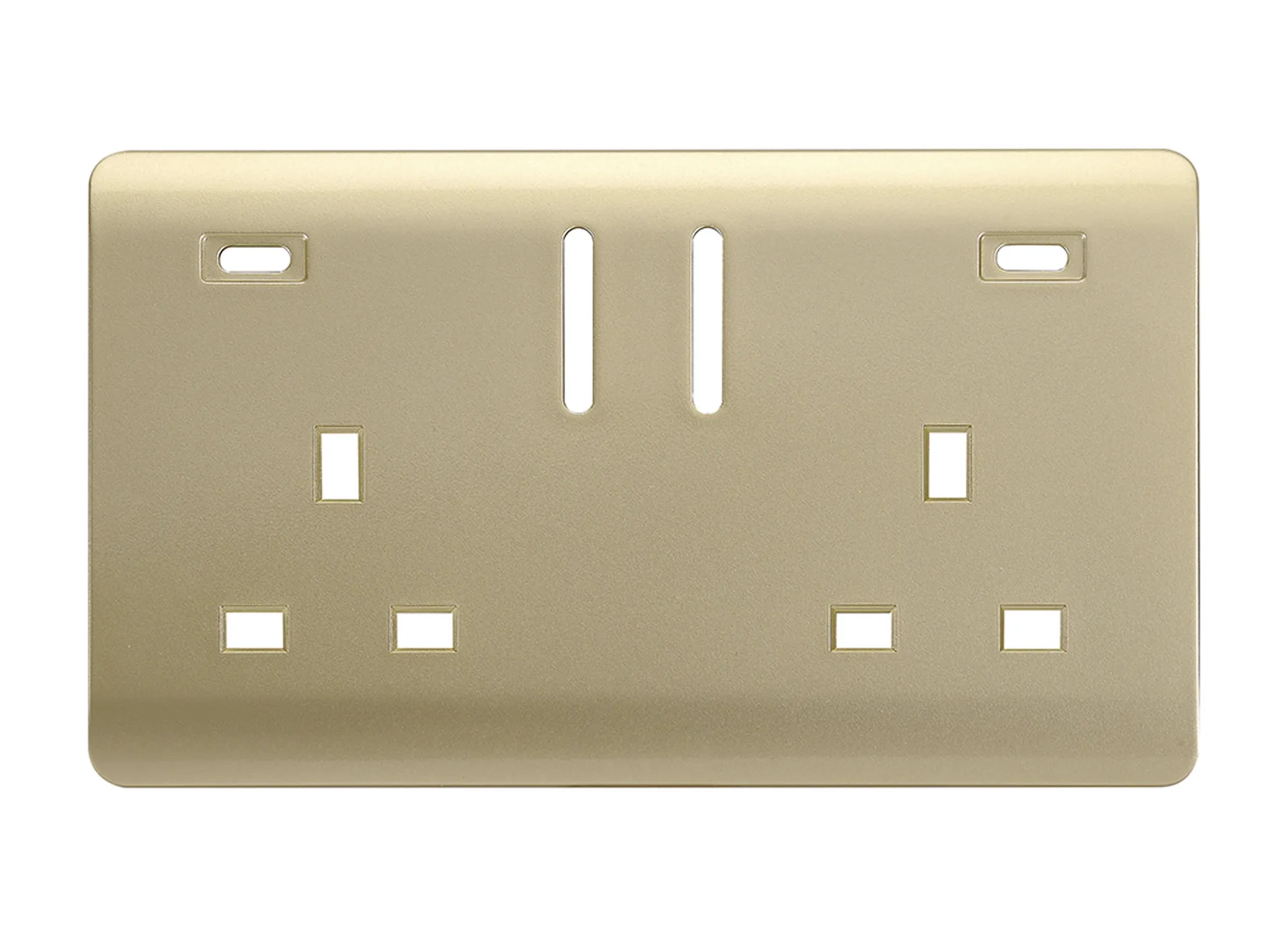 Champagne Gold Spare Plate Wiring Accessories Trendi Decorative Screwless